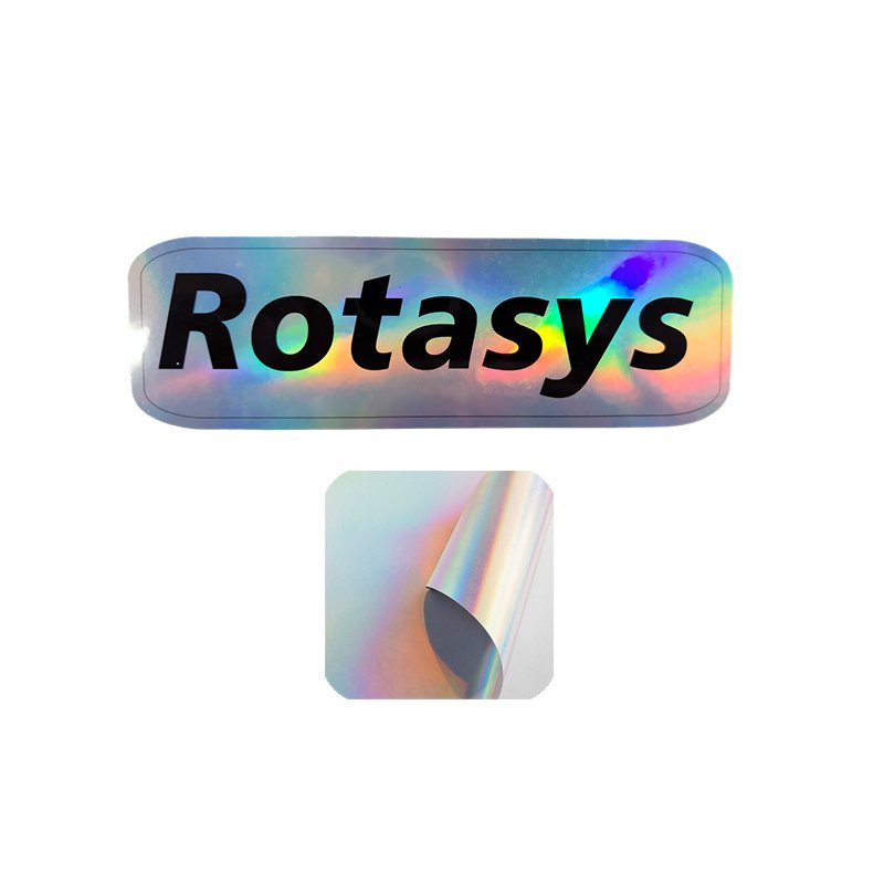 Custom PET Holographic Laser Stickers (3cm-8cm / 1.18"-3.15") | Full-Cut Personalized Rainbow Iridescent Vinyl Labels