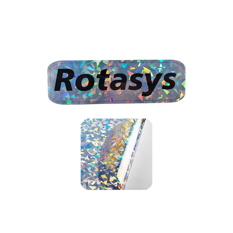 Custom PET Holographic Large Floral Stickers (3cm-8cm / 1.18"-3.15") | Full-Cut Big Crushed Flower Laser Vinyl Labels